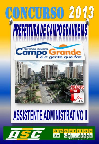 Apostila Prefeitura De Campo Grande MS Assistente Adm II