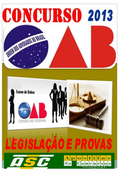 Apostila Concurso OAB Ordem Dos Advogados do Brasil 2013