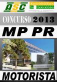 Apostila Concurso MP PR 2013 Motorista