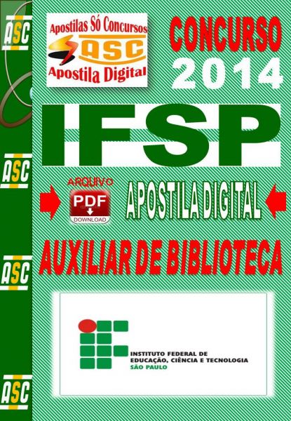 Apostila Concurso IFSP Auxiliar De Biblioteca 2014