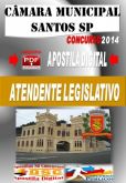 Apostila Concurso Camara Mun Santos SP Atendente Legislativo