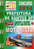 Apostila Prefeitura Municipal de Santos Sp Motorista