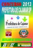 Apostila Prefeitura De Cajamar SP Aux De Servicos Gerais