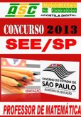 Apostila Concurso SEE SP 2013 Professor Matematica PEB II