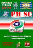 Apostila PM SC Agente Temporario de Servico Administrativo