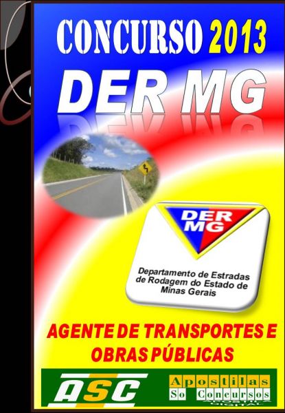 Apostila Concurso DER MG Agente De Transportes e Obras Publ