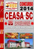 Apostila Ceasa SC Agente Operacional Administrativo II 2014