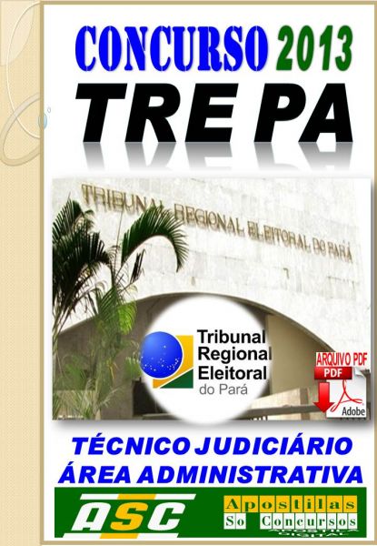 Apostila TRE PA Tecnico Judiciario Area Administrativa