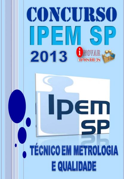 Apostia Concurso Ipem SP Tecnico em Metrologia