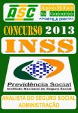 Apostila INSS 2013 Analista do Seguro Social Administracao