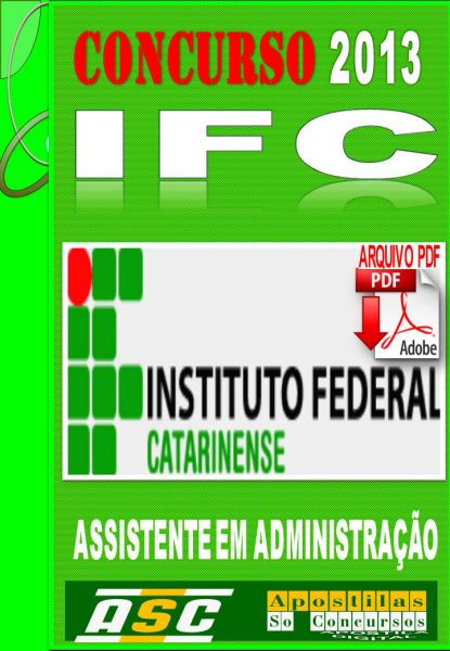 Apostila Concurso IFC Assistente Em Administracao 2014