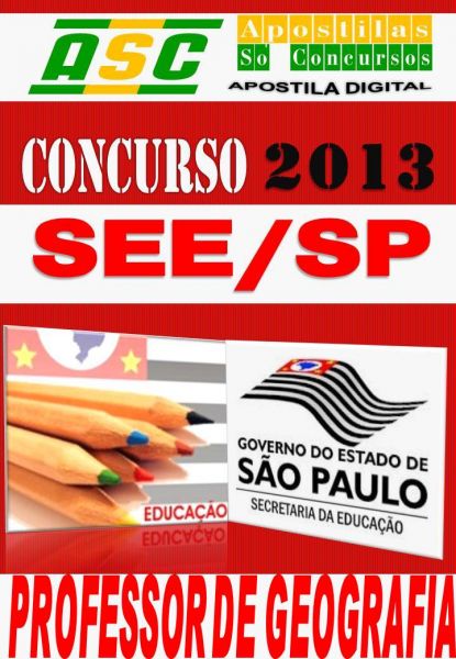 Apostila Concurso SEE SP 2013 Professor de Geografia