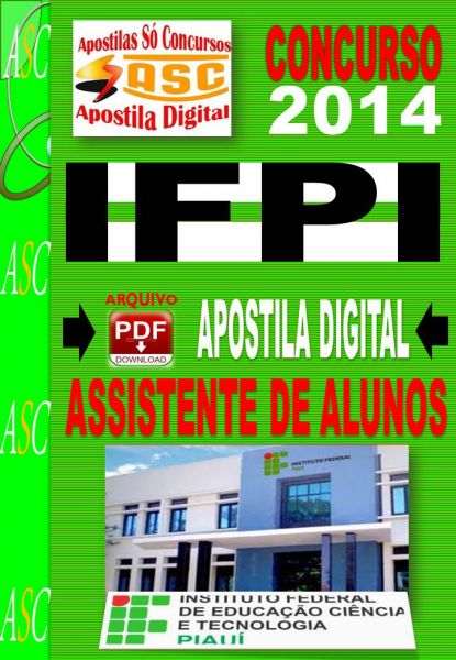 Apostila Concurso IFPI Assistente De Alunos 2014