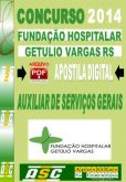 Apostila Fund Hospitalar Getulio Vargas RS Aux Serv Gerais