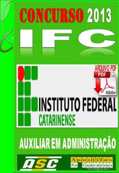Apostila Concurso IFC Auxiliar Em Administracao 2014