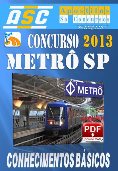 Apostila Concurso Metro SP 2014 Conhecimentos Basicos