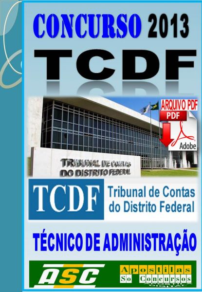 Apostila Concurso TCDF Tecnico De Administracao 2014
