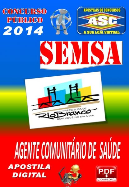 Apostila SEMSA Prefeitura Rio Branco Ag Comunitario Saude