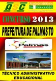 Apostila Prefeitura de Palmas TO Tecnico Administrativo