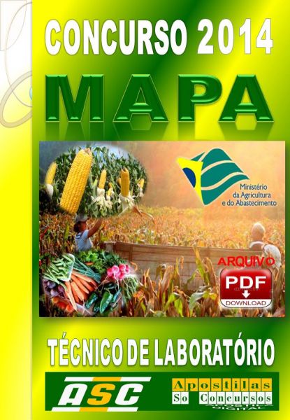 Apostila Concurso Tecnico De Laboratorio MAPA 2014