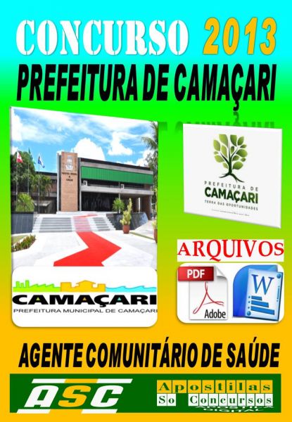 Apostila Prefeitura De Camacari BA Ag Comunitario de Saude