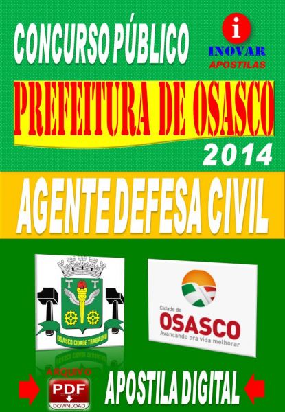 Apostila Prefeitura de Osasco SP Agente Defesa Civil