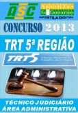 Apostila Concurso TRT BA 5  Tecnico Judiciario Area Adm
